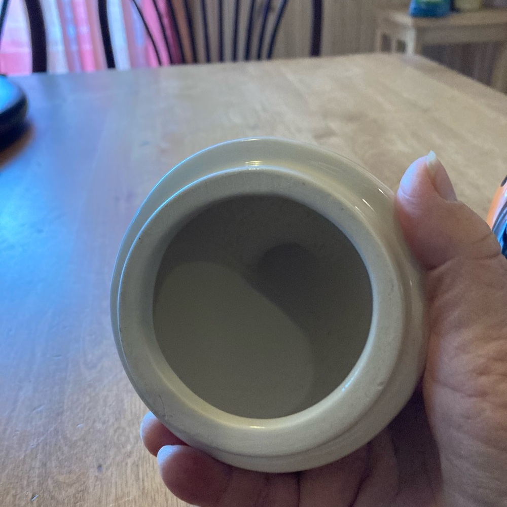 Transpac Everyday is a holiday ceramic ghost/pumpkin bowl with lid - Picture 4 of 6